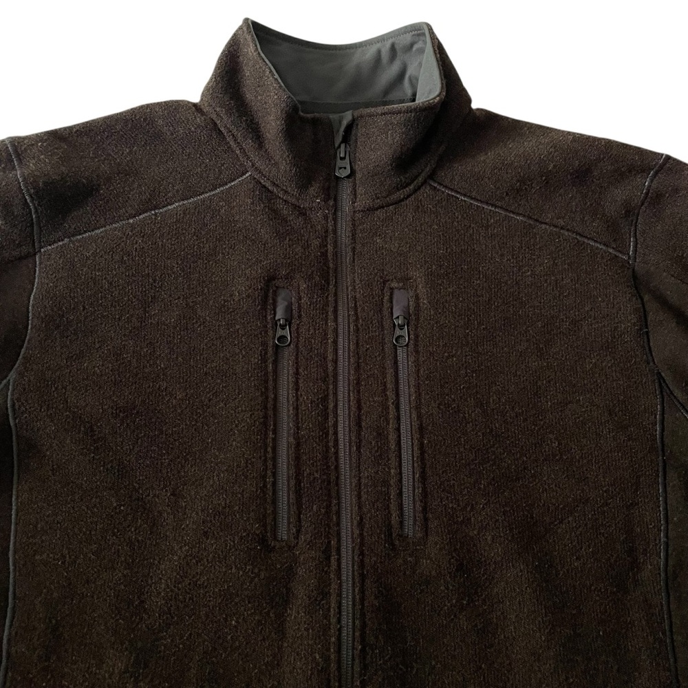 Kuhl Interceptr Fleece Jacket Mens XL Brown Full Zip Hiking Outdoors Pockets - Picture 6 of 11